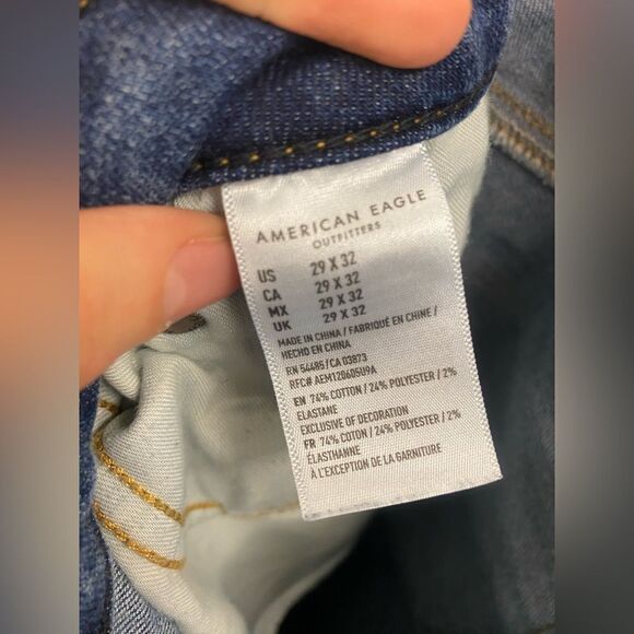 American Eagle Mens 29x32 Slim Straight Jeans - Picture 5 of 6